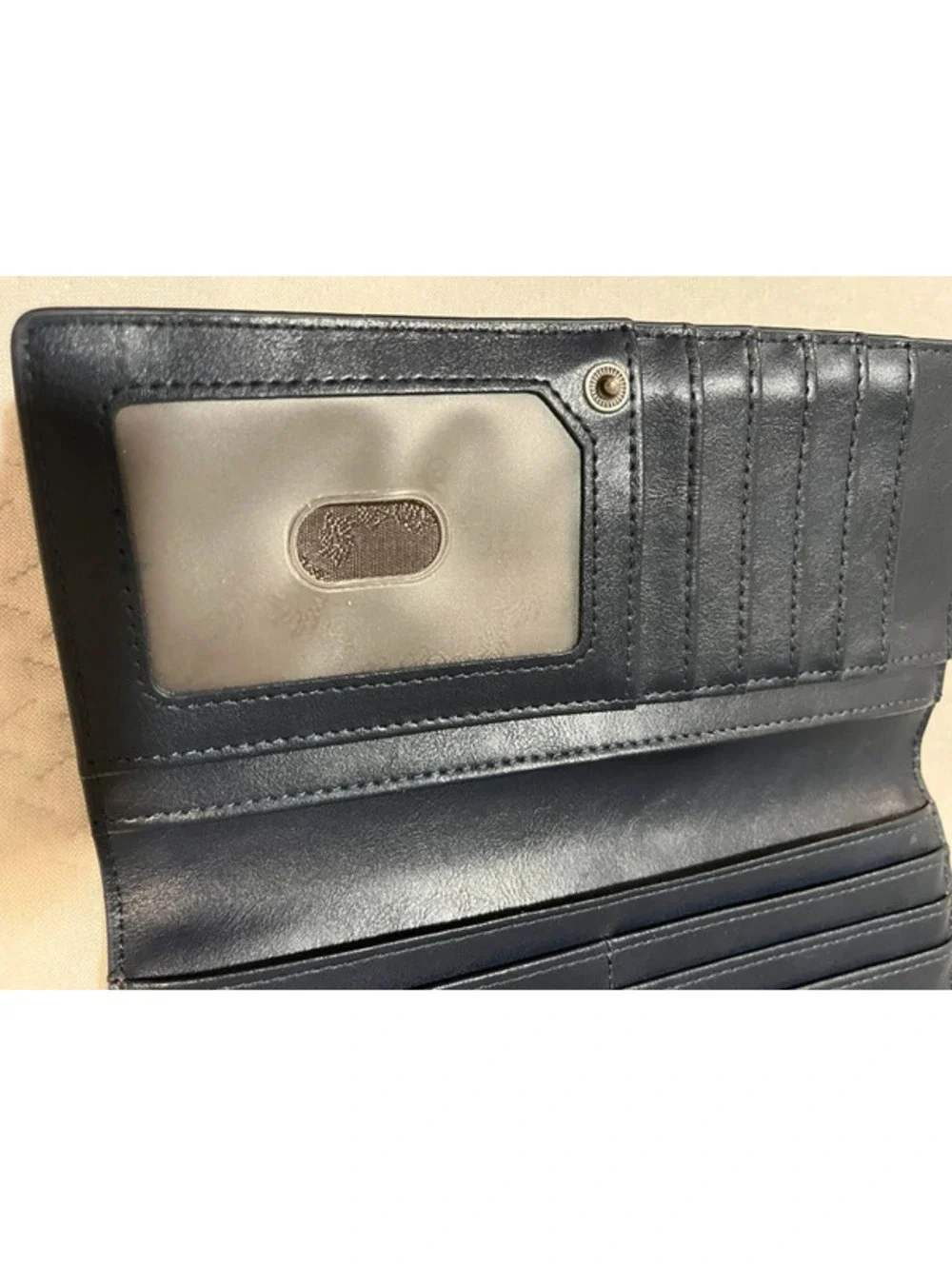 Alldaily Ultra Slim Thin Women Wallet Blocking Credit Card Holder Zipper Blue